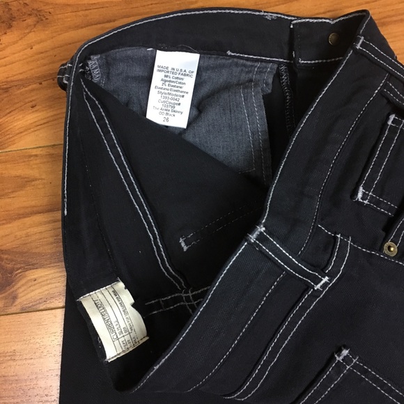 Current/Elliot The Ankle Skinny OD Black Jeans - Picture 6 of 6